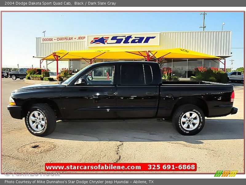 Black / Dark Slate Gray 2004 Dodge Dakota Sport Quad Cab