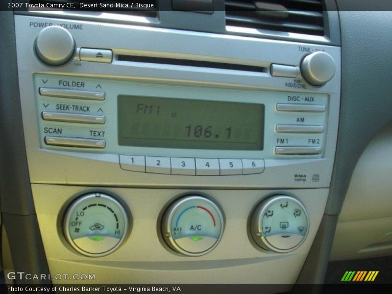 Desert Sand Mica / Bisque 2007 Toyota Camry CE