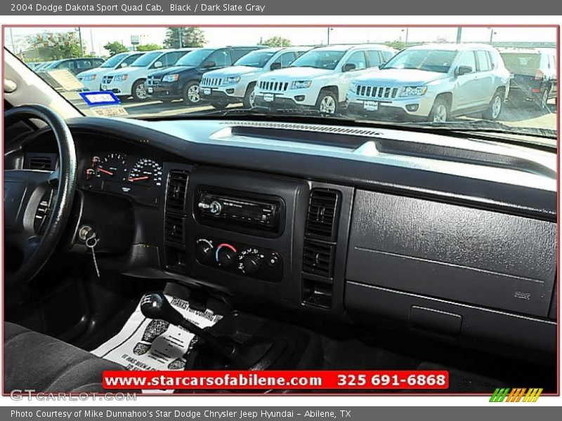 Black / Dark Slate Gray 2004 Dodge Dakota Sport Quad Cab