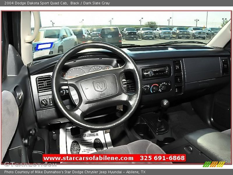 Black / Dark Slate Gray 2004 Dodge Dakota Sport Quad Cab