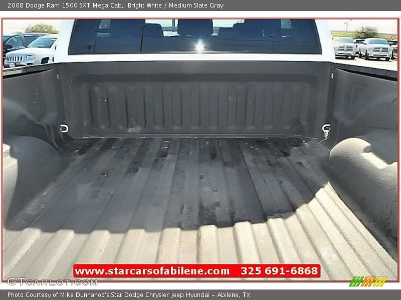 Bright White / Medium Slate Gray 2008 Dodge Ram 1500 SXT Mega Cab