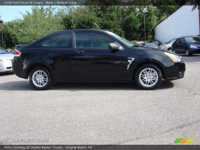 Black / Medium Stone 2008 Ford Focus SE Coupe
