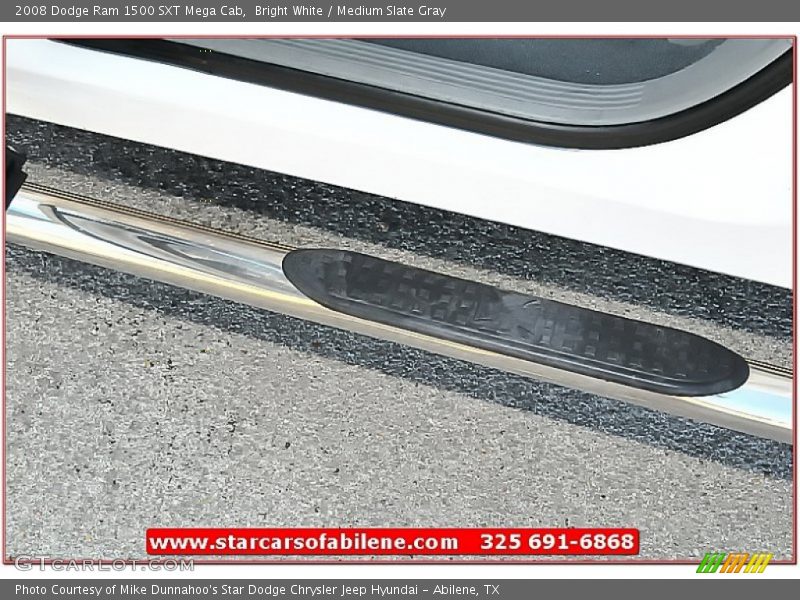 Bright White / Medium Slate Gray 2008 Dodge Ram 1500 SXT Mega Cab