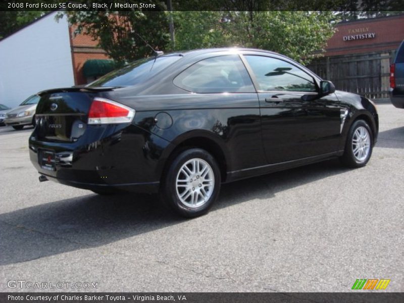 Black / Medium Stone 2008 Ford Focus SE Coupe