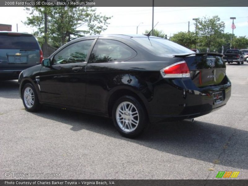 Black / Medium Stone 2008 Ford Focus SE Coupe