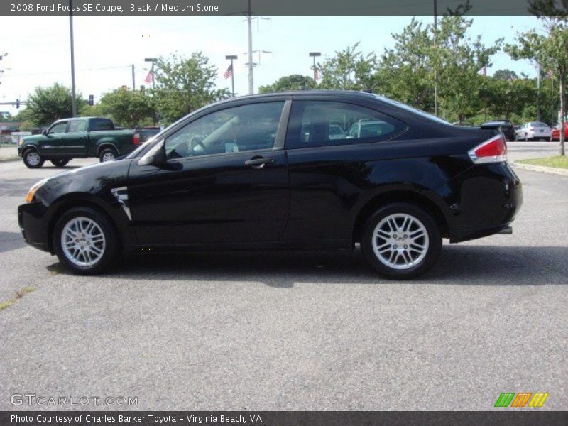 Black / Medium Stone 2008 Ford Focus SE Coupe