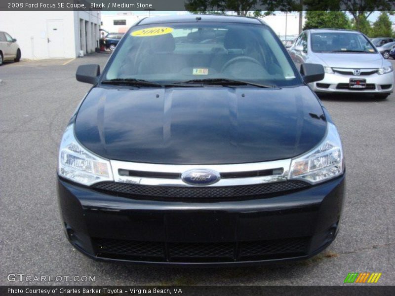 Black / Medium Stone 2008 Ford Focus SE Coupe