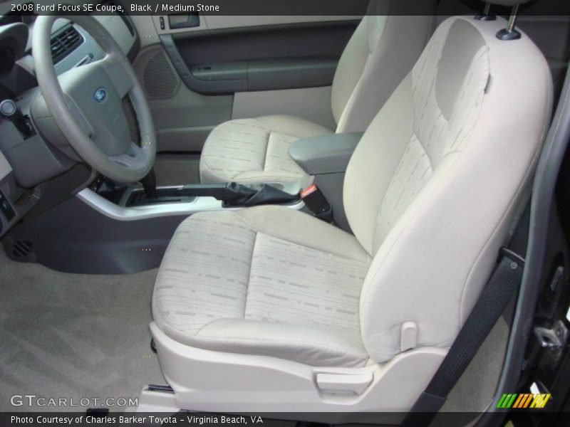 Black / Medium Stone 2008 Ford Focus SE Coupe