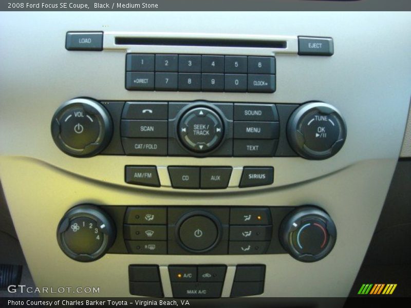 Black / Medium Stone 2008 Ford Focus SE Coupe