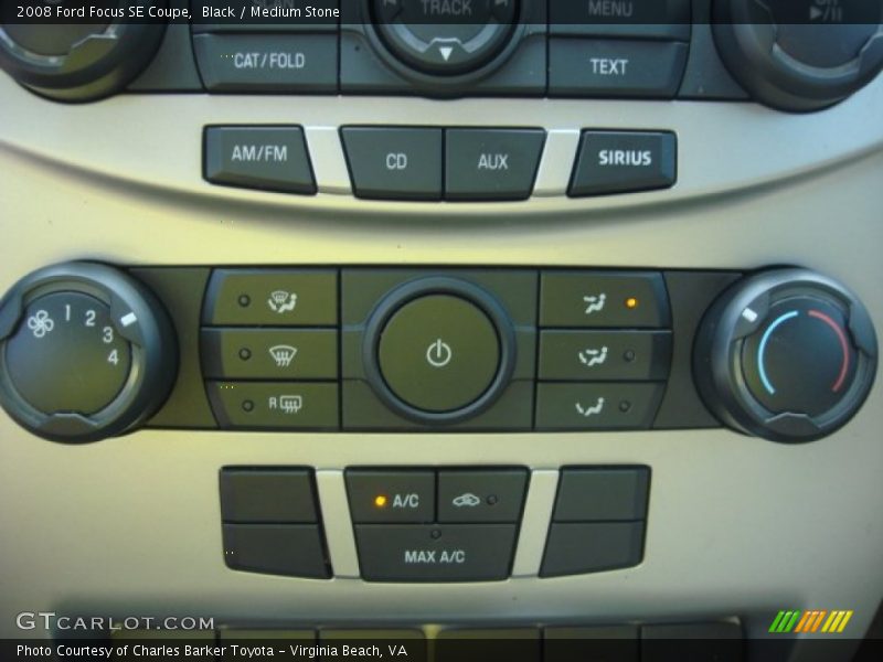 Black / Medium Stone 2008 Ford Focus SE Coupe