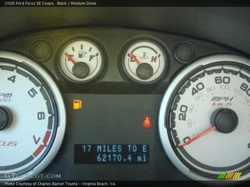Black / Medium Stone 2008 Ford Focus SE Coupe