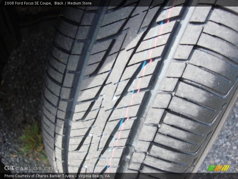 Black / Medium Stone 2008 Ford Focus SE Coupe
