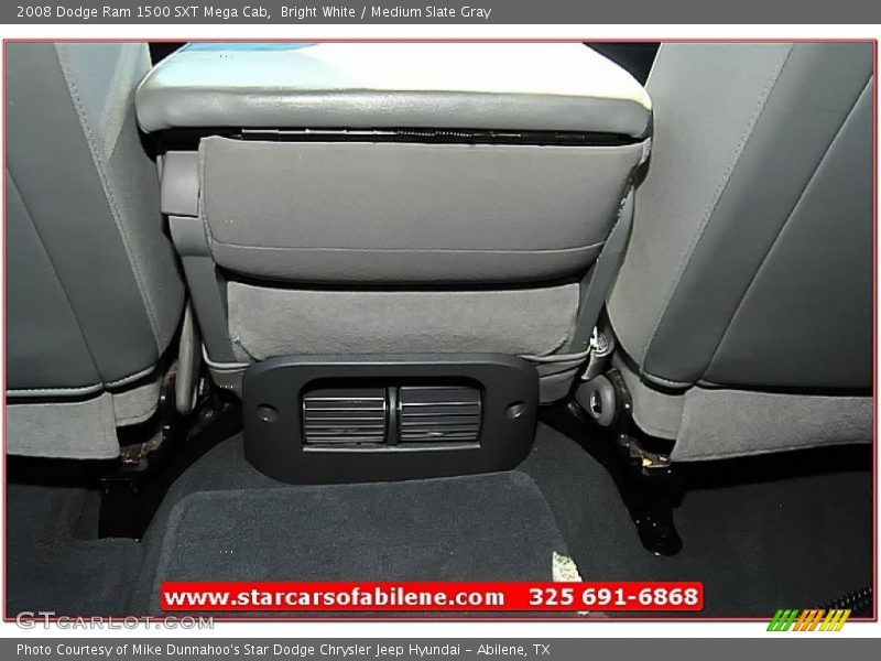 Bright White / Medium Slate Gray 2008 Dodge Ram 1500 SXT Mega Cab