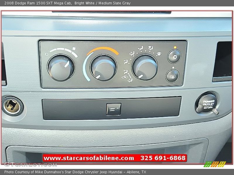 Bright White / Medium Slate Gray 2008 Dodge Ram 1500 SXT Mega Cab