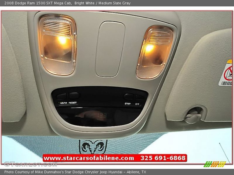 Bright White / Medium Slate Gray 2008 Dodge Ram 1500 SXT Mega Cab