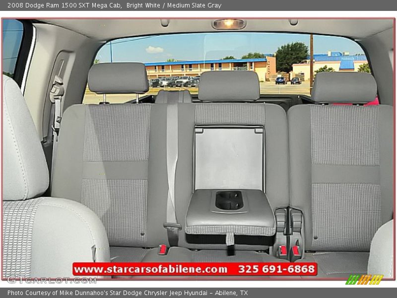 Bright White / Medium Slate Gray 2008 Dodge Ram 1500 SXT Mega Cab