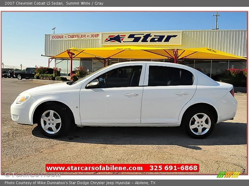 Summit White / Gray 2007 Chevrolet Cobalt LS Sedan