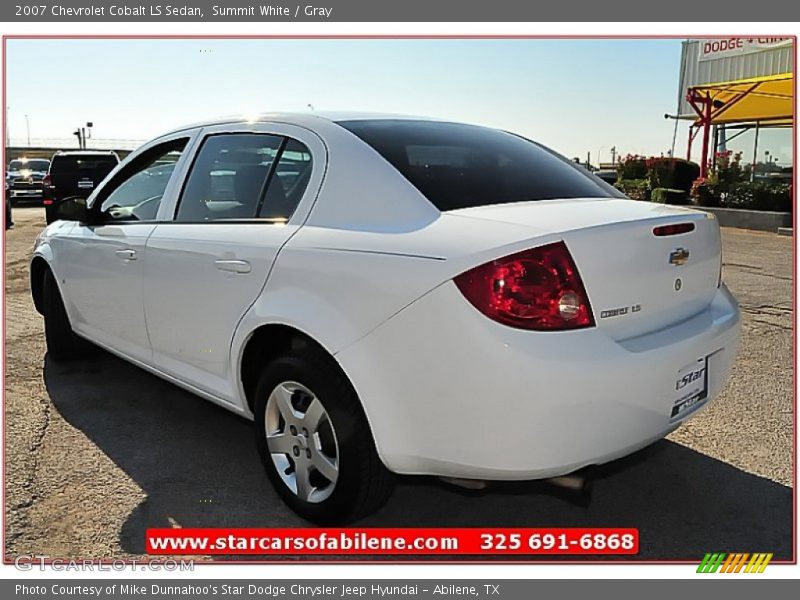 Summit White / Gray 2007 Chevrolet Cobalt LS Sedan