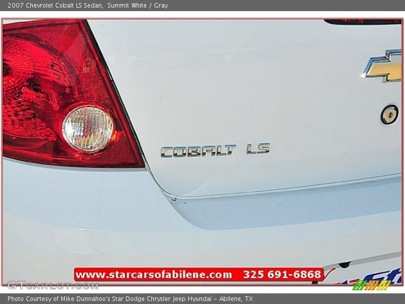 Summit White / Gray 2007 Chevrolet Cobalt LS Sedan