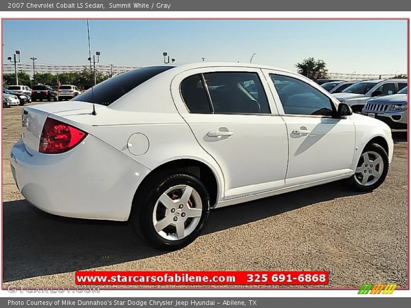 Summit White / Gray 2007 Chevrolet Cobalt LS Sedan
