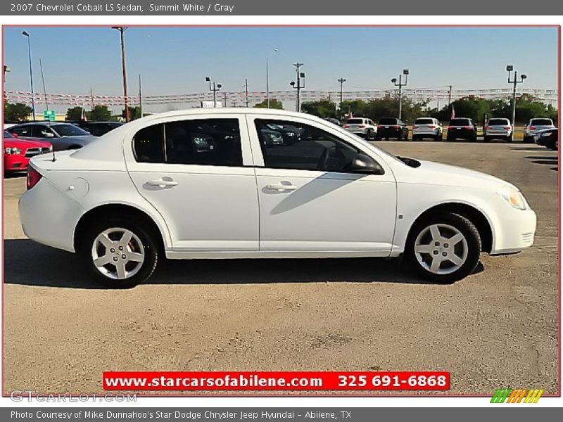 Summit White / Gray 2007 Chevrolet Cobalt LS Sedan