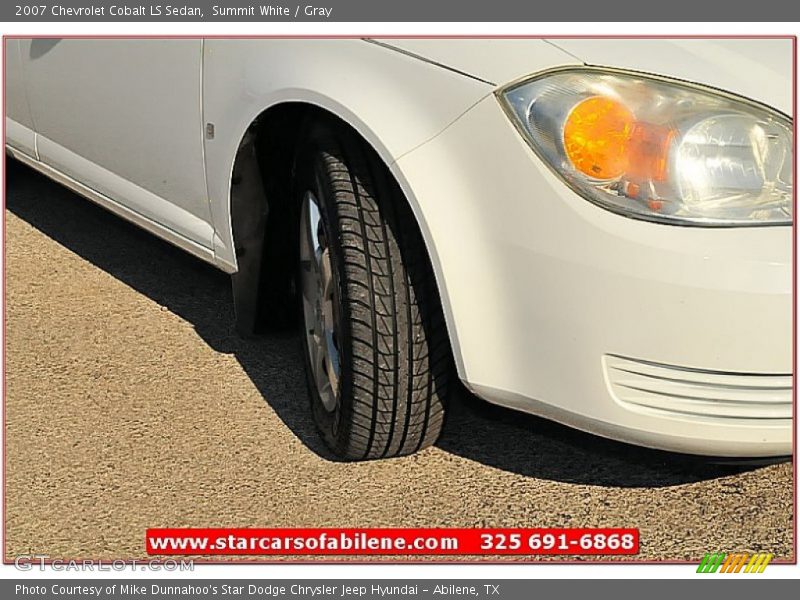 Summit White / Gray 2007 Chevrolet Cobalt LS Sedan