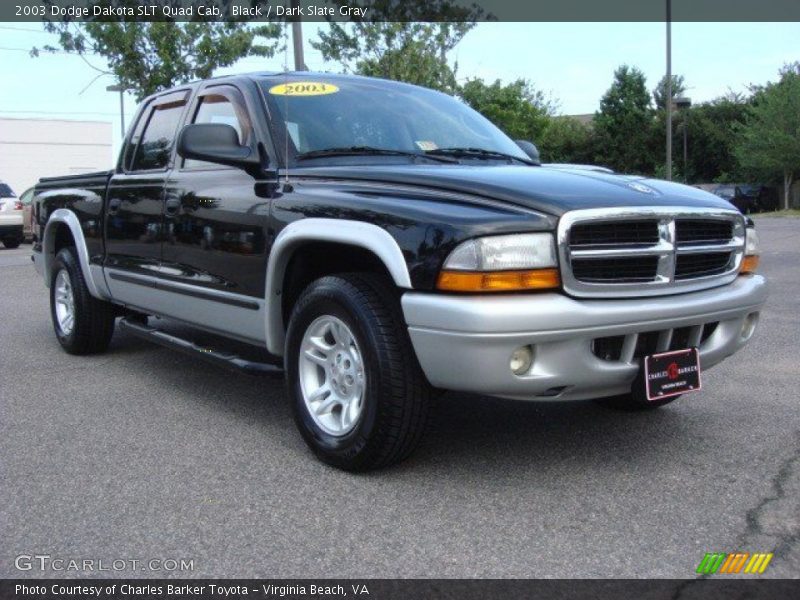 Black / Dark Slate Gray 2003 Dodge Dakota SLT Quad Cab