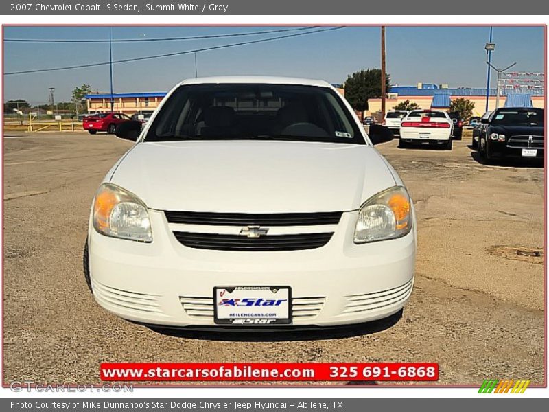 Summit White / Gray 2007 Chevrolet Cobalt LS Sedan