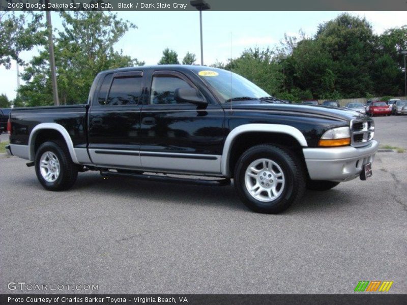 Black / Dark Slate Gray 2003 Dodge Dakota SLT Quad Cab