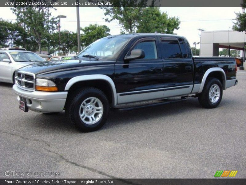 Black / Dark Slate Gray 2003 Dodge Dakota SLT Quad Cab