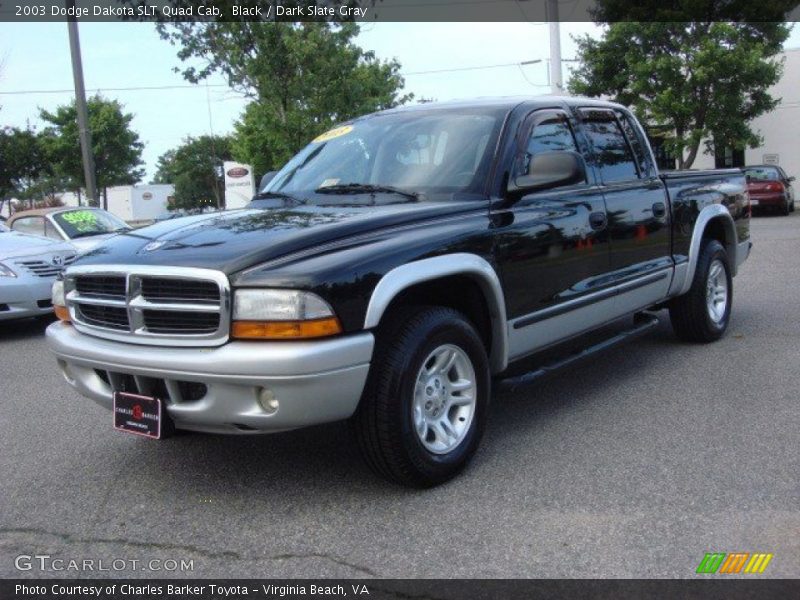 Black / Dark Slate Gray 2003 Dodge Dakota SLT Quad Cab