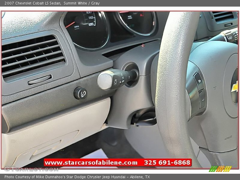 Summit White / Gray 2007 Chevrolet Cobalt LS Sedan