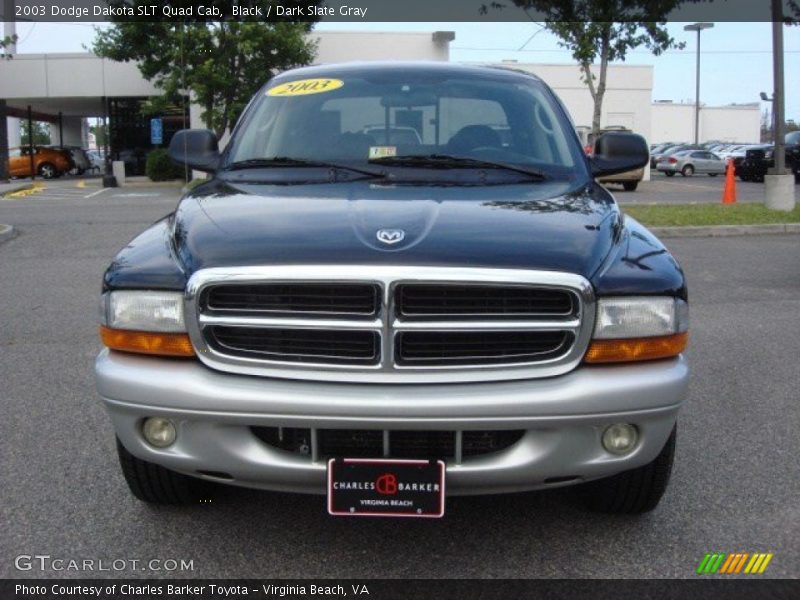 Black / Dark Slate Gray 2003 Dodge Dakota SLT Quad Cab