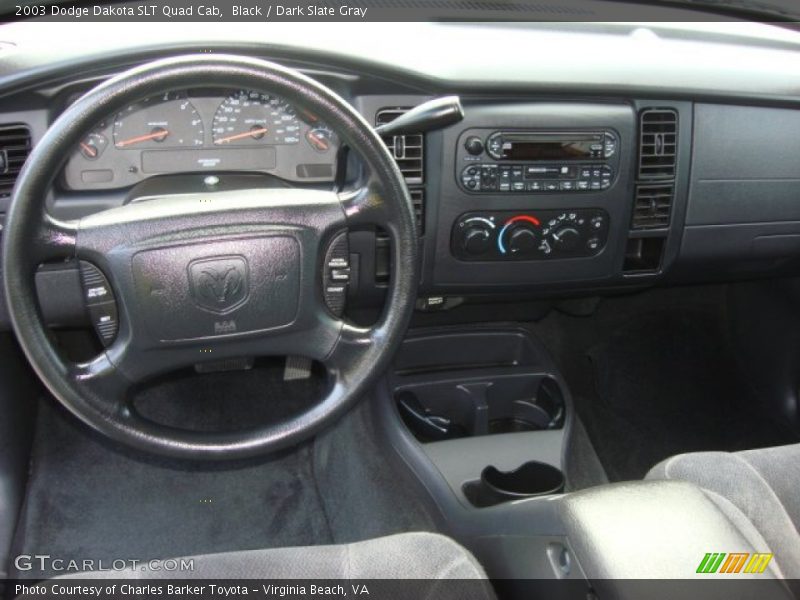 Black / Dark Slate Gray 2003 Dodge Dakota SLT Quad Cab