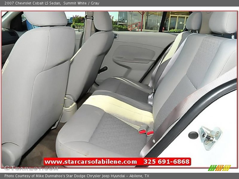 Summit White / Gray 2007 Chevrolet Cobalt LS Sedan