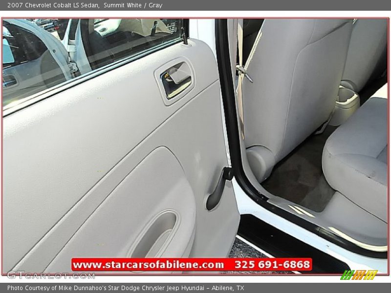 Summit White / Gray 2007 Chevrolet Cobalt LS Sedan