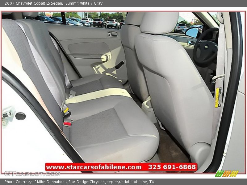 Summit White / Gray 2007 Chevrolet Cobalt LS Sedan