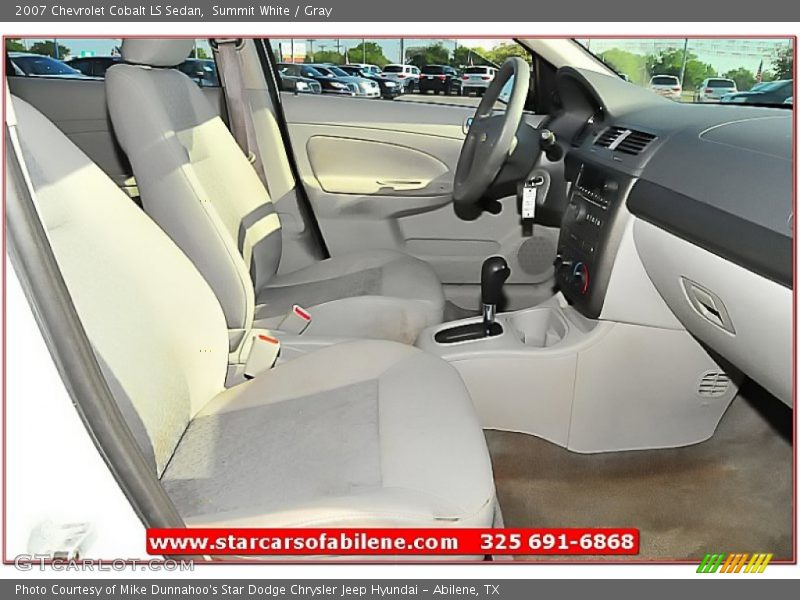 Summit White / Gray 2007 Chevrolet Cobalt LS Sedan