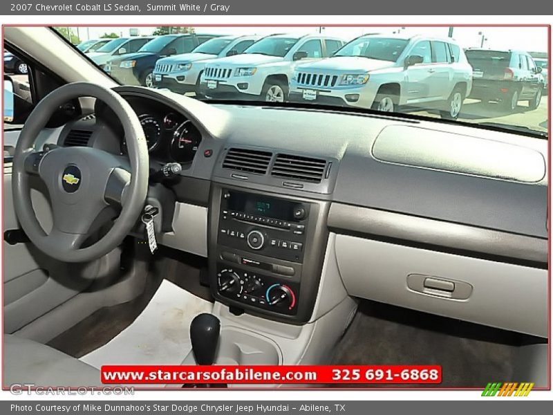 Summit White / Gray 2007 Chevrolet Cobalt LS Sedan