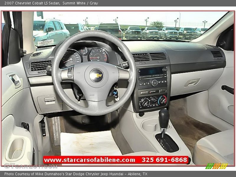 Summit White / Gray 2007 Chevrolet Cobalt LS Sedan
