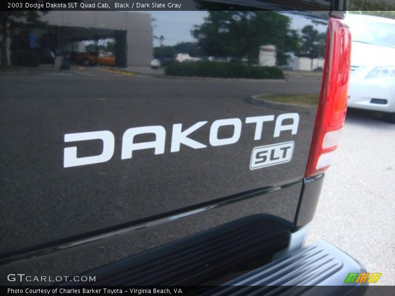 Black / Dark Slate Gray 2003 Dodge Dakota SLT Quad Cab