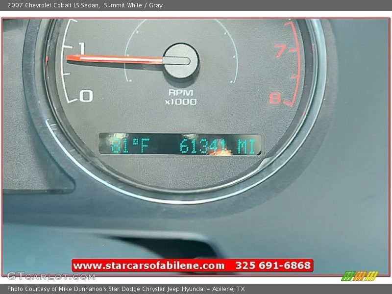Summit White / Gray 2007 Chevrolet Cobalt LS Sedan