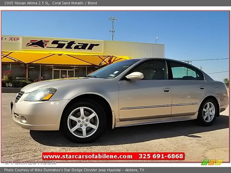 Coral Sand Metallic / Blond 2005 Nissan Altima 2.5 SL
