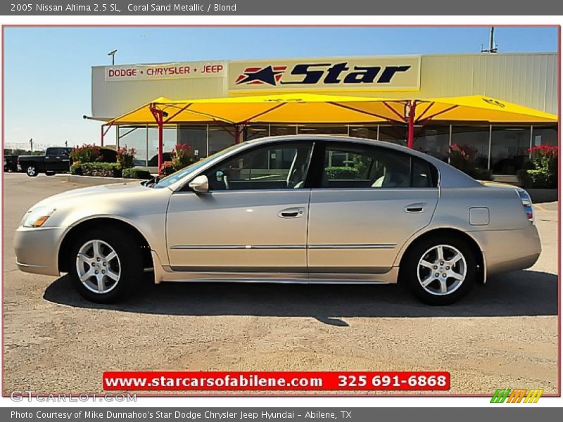 Coral Sand Metallic / Blond 2005 Nissan Altima 2.5 SL