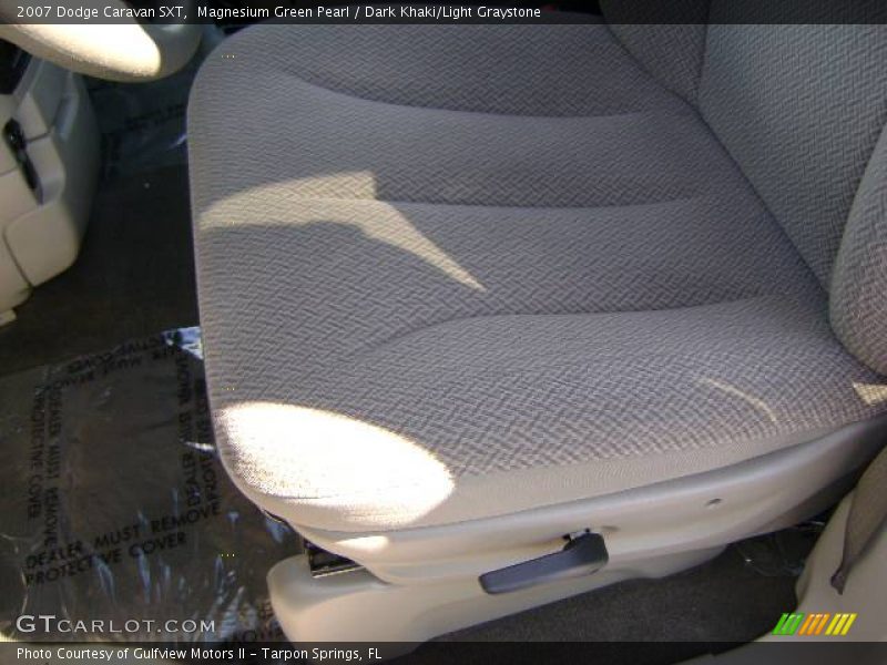 Magnesium Green Pearl / Dark Khaki/Light Graystone 2007 Dodge Caravan SXT