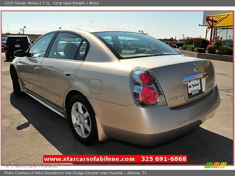 Coral Sand Metallic / Blond 2005 Nissan Altima 2.5 SL