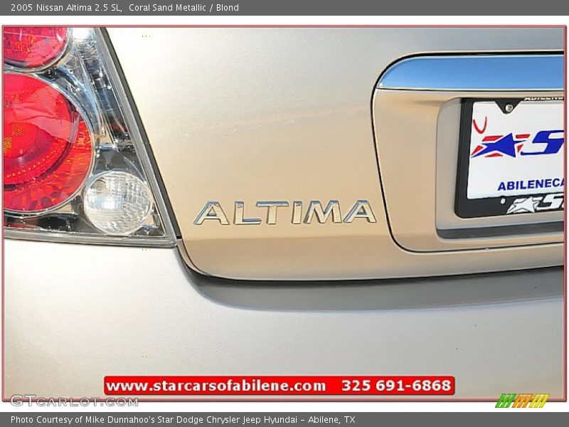 Coral Sand Metallic / Blond 2005 Nissan Altima 2.5 SL