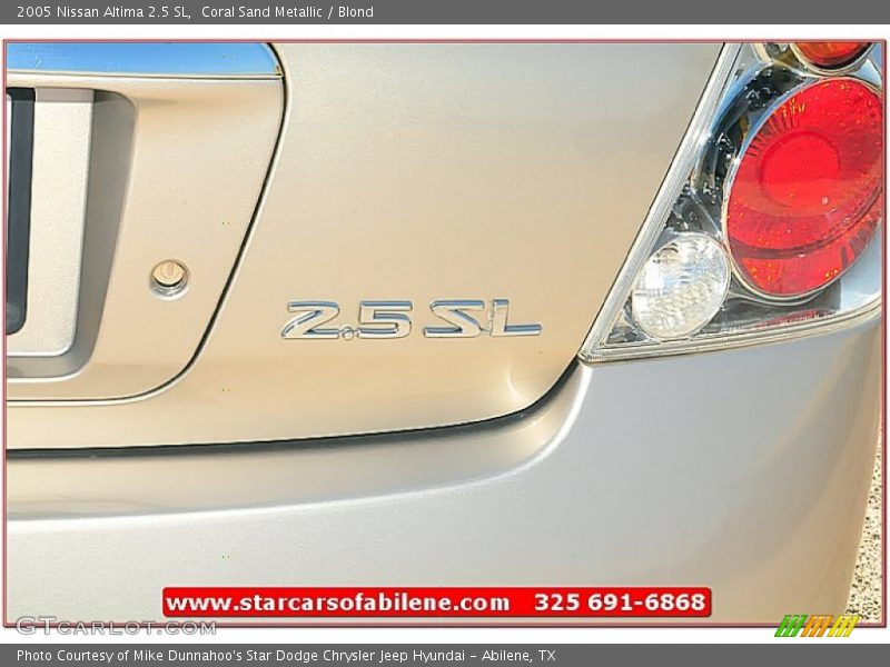 Coral Sand Metallic / Blond 2005 Nissan Altima 2.5 SL