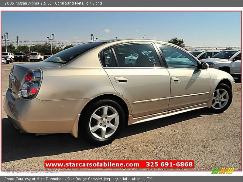 Coral Sand Metallic / Blond 2005 Nissan Altima 2.5 SL