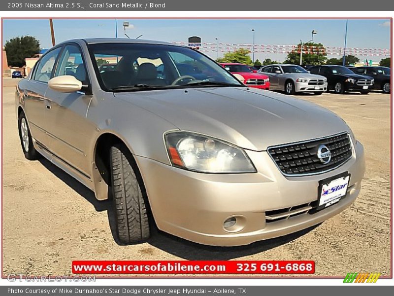 Coral Sand Metallic / Blond 2005 Nissan Altima 2.5 SL